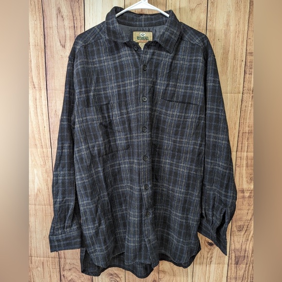 Vintage RedHead plaid button  up longsleeve with nylon lining size L - Picture 2 of 5
